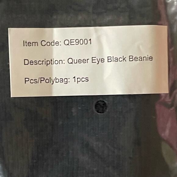 Queer Eye Black Beanie Knit Hat Stretchy Winter Unisex Adult NWT NIP - Picture 5 of 6